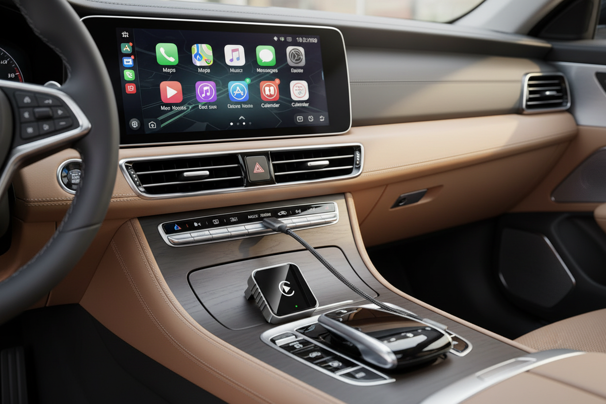 Adaptador CarPlay en uso