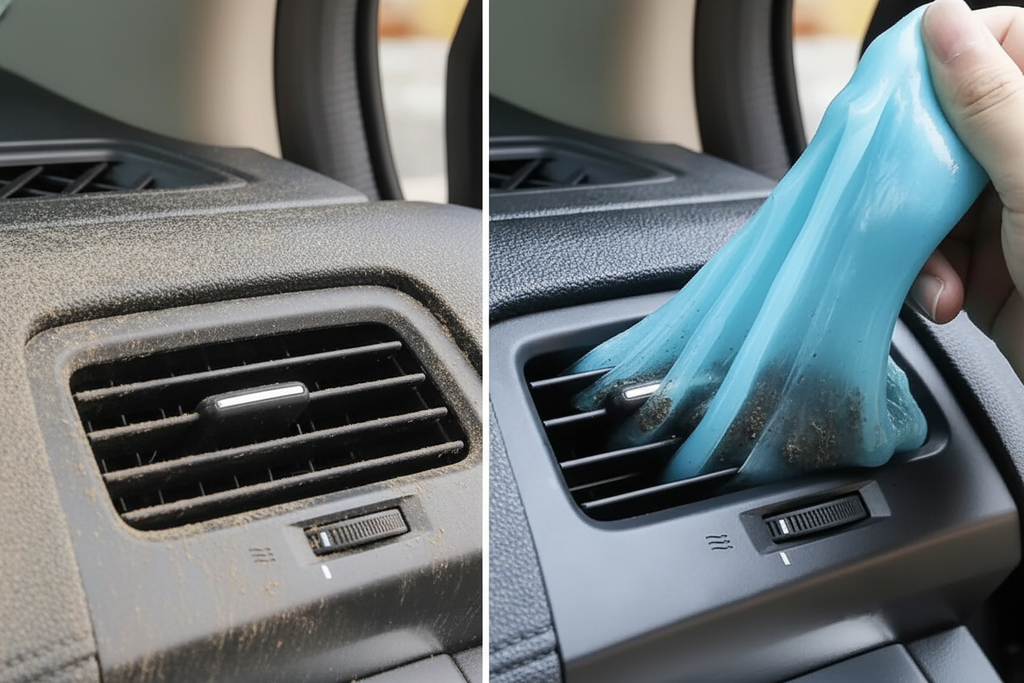 Antes y después de limpiar