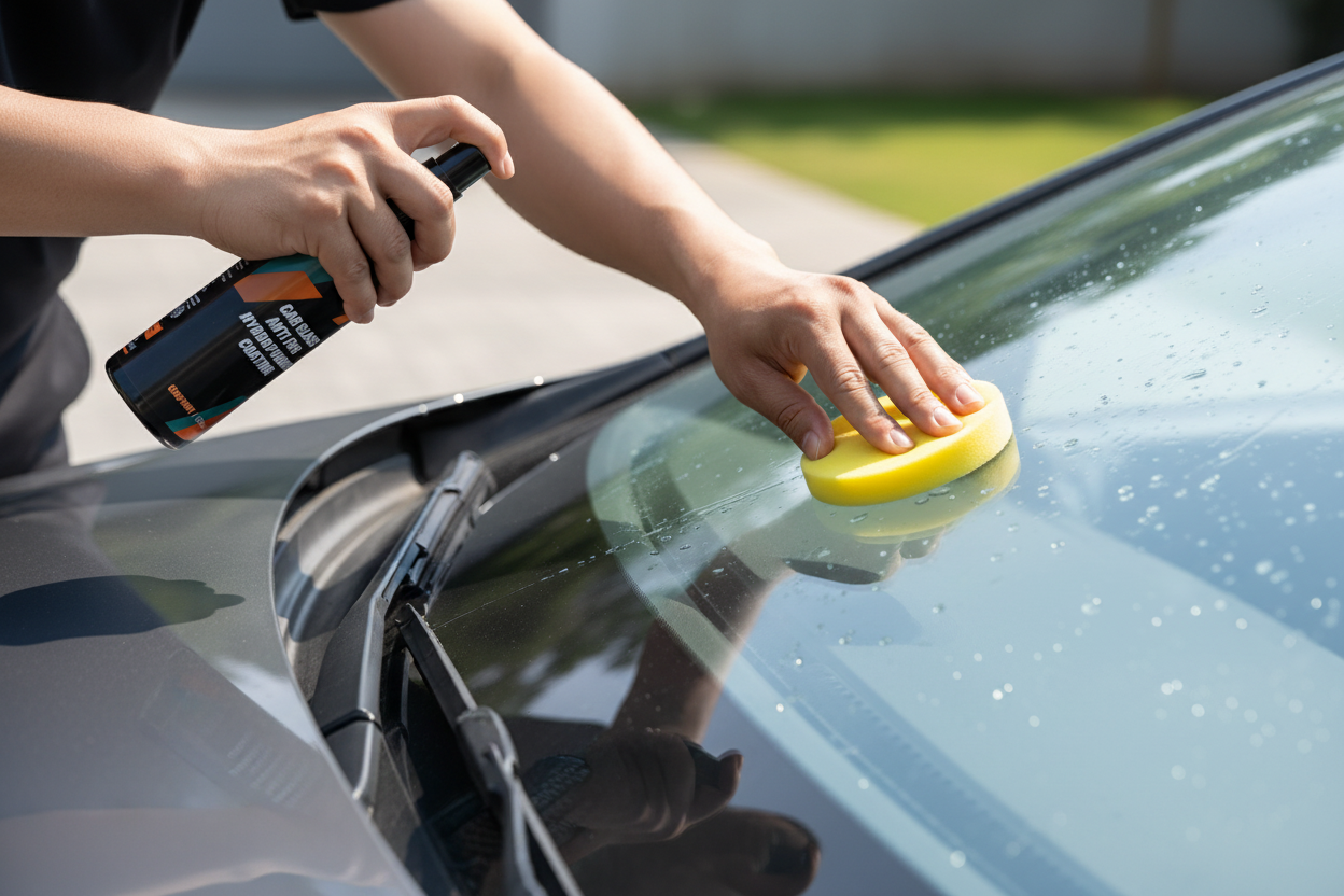 Detallista profesional aplicando